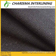 Double-dot coating woven fusible interlining 7810 for garment